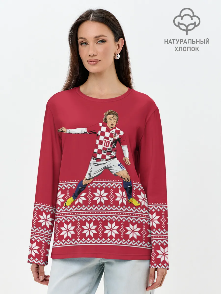 Лонгслив женский. Хлопок / Luka Modric
