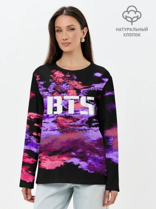 Лонгслив женский. Хлопок / BTS