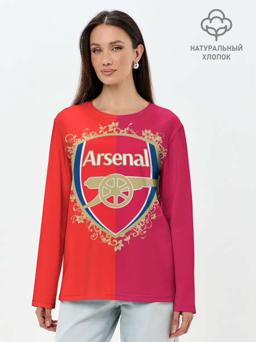 Лонгслив женский. Хлопок / FC Arsenal
