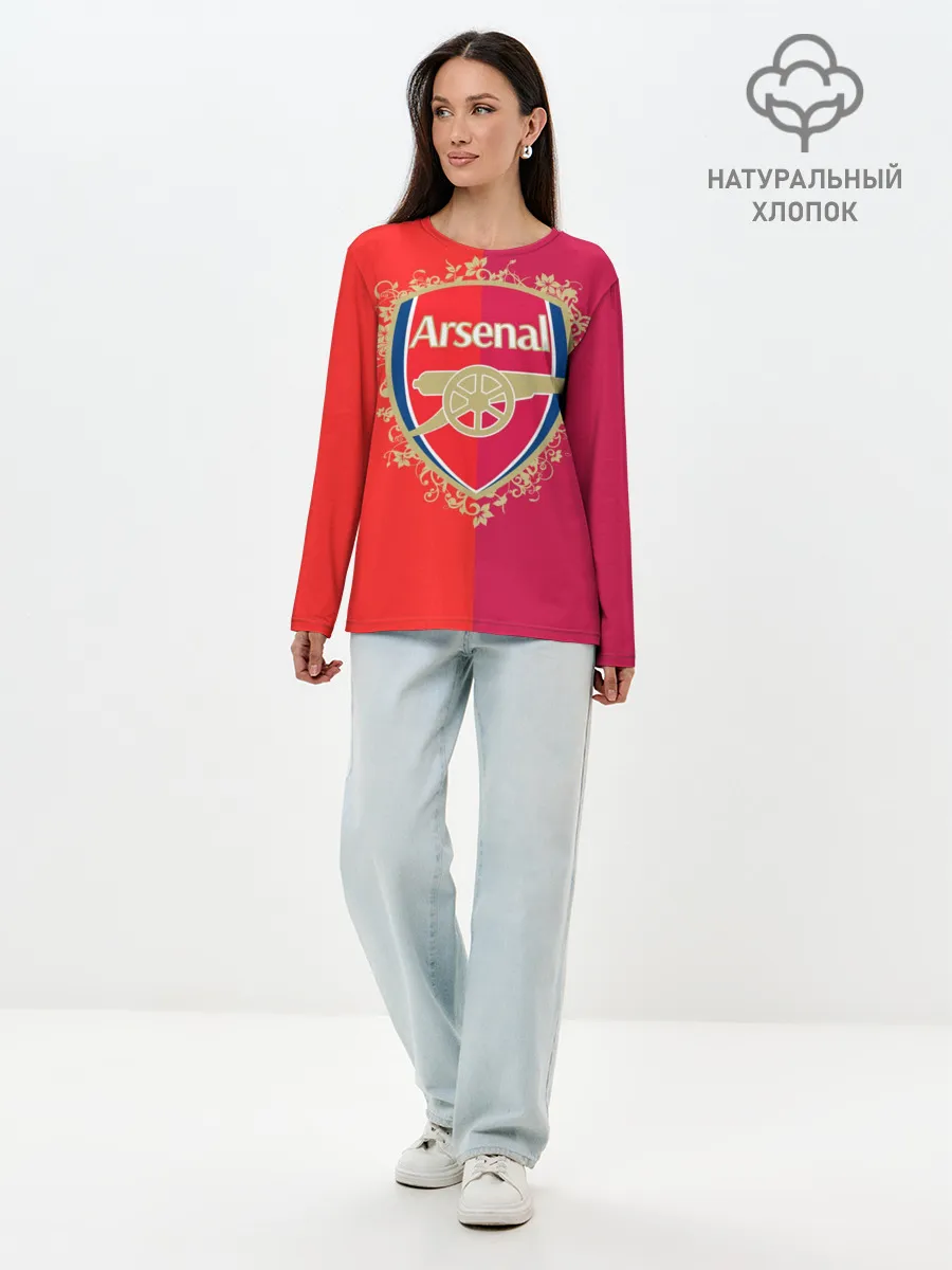 Лонгслив женский. Хлопок / FC Arsenal