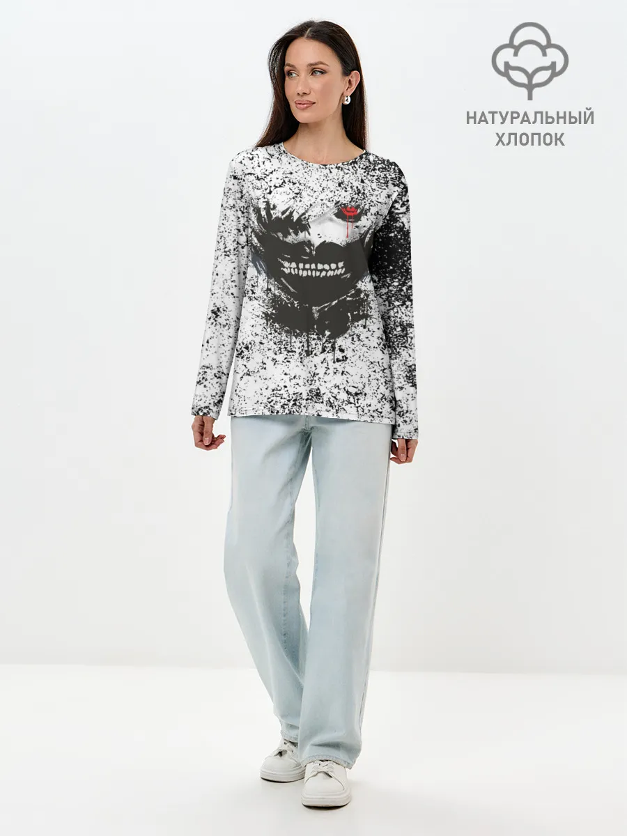 Лонгслив женский. Хлопок / Kaneki Ken