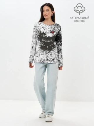 Лонгслив женский. Хлопок / Kaneki Ken