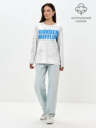 Лонгслив женский. Хлопок / Dunder Mifflin