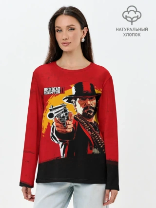 Лонгслив женский. Хлопок / Red Dead Redemption 2