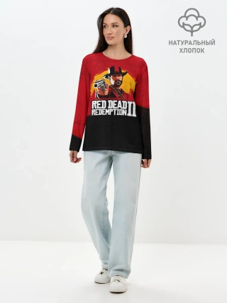 Лонгслив женский. Хлопок / Red Dead Redemption 2