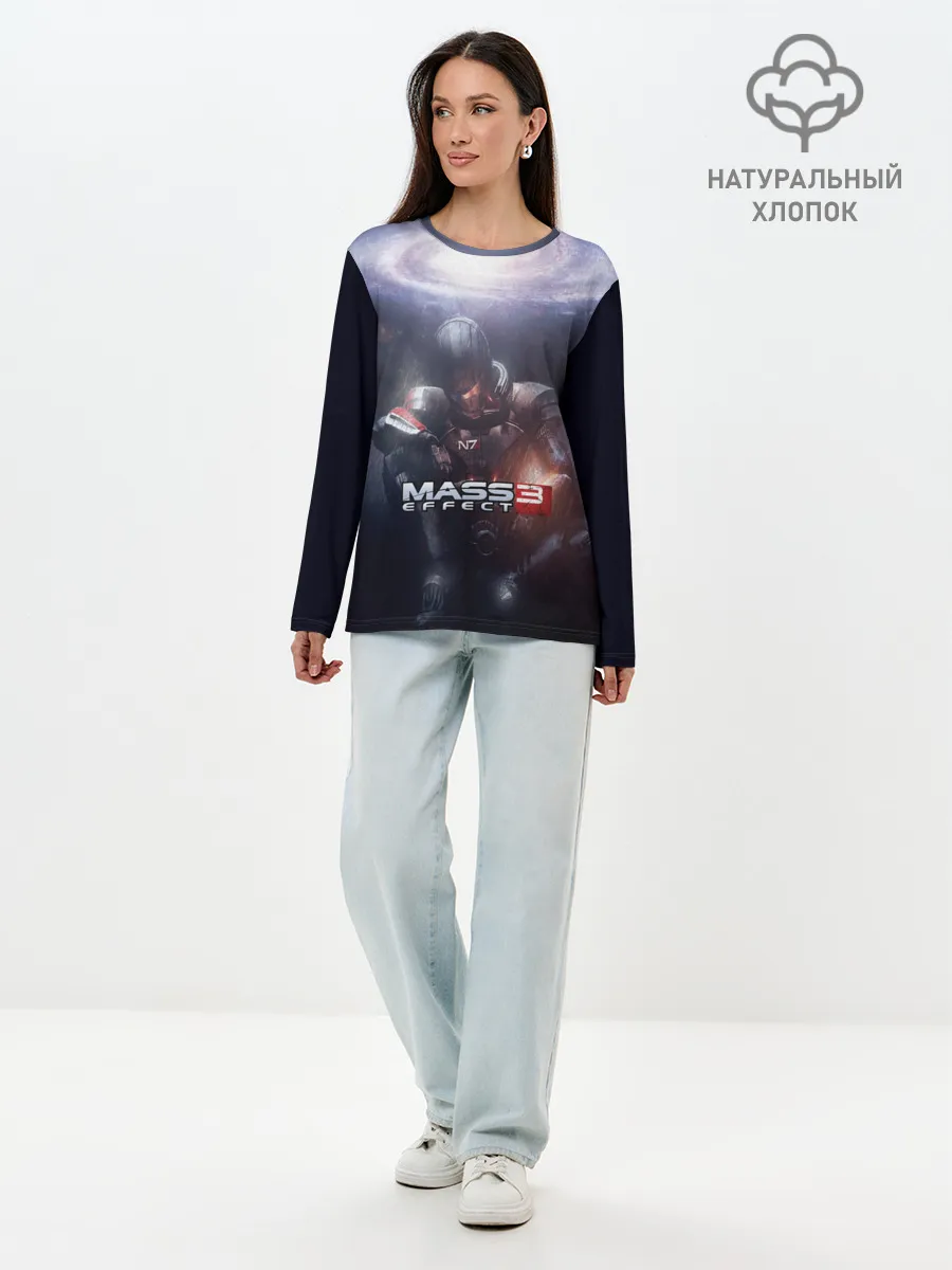 Лонгслив женский. Хлопок / MASS EFFECT 3