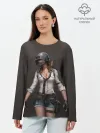 Лонгслив женский. Хлопок / PUBG girl