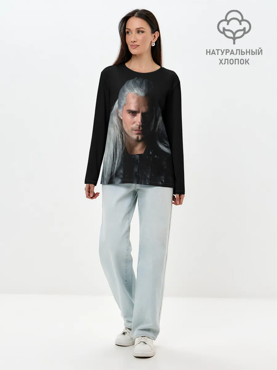 Лонгслив женский. Хлопок / The Witcher. Geralt of Rivia