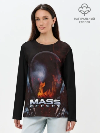 Лонгслив женский. Хлопок / MASS EFFECT