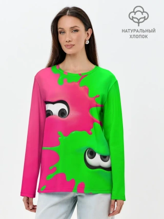 Лонгслив женский. Хлопок / Splatoon