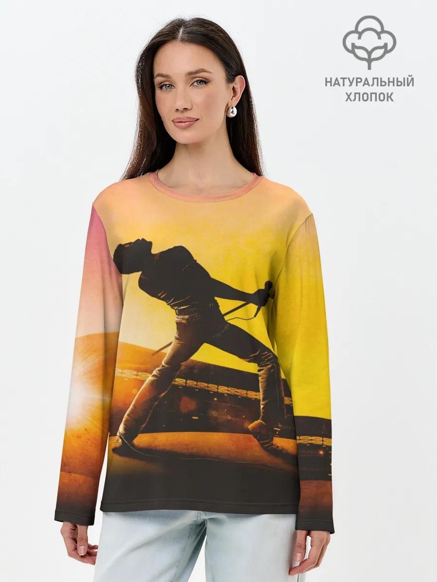 Лонгслив женский. Хлопок / Queen Bohemian Rhapsody