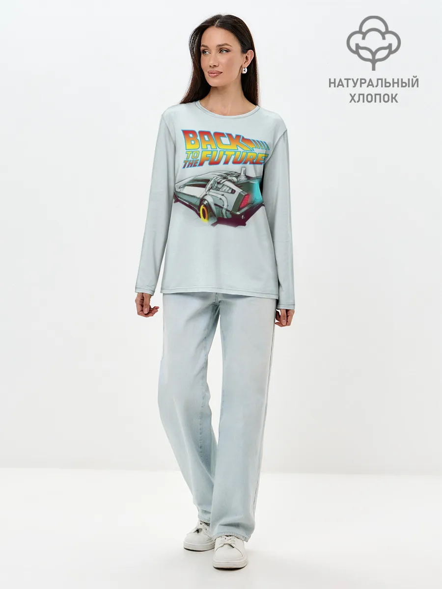 Лонгслив женский. Хлопок / Back to the future_4