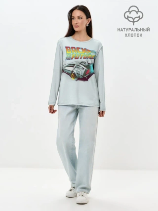 Лонгслив женский. Хлопок / Back to the future_4