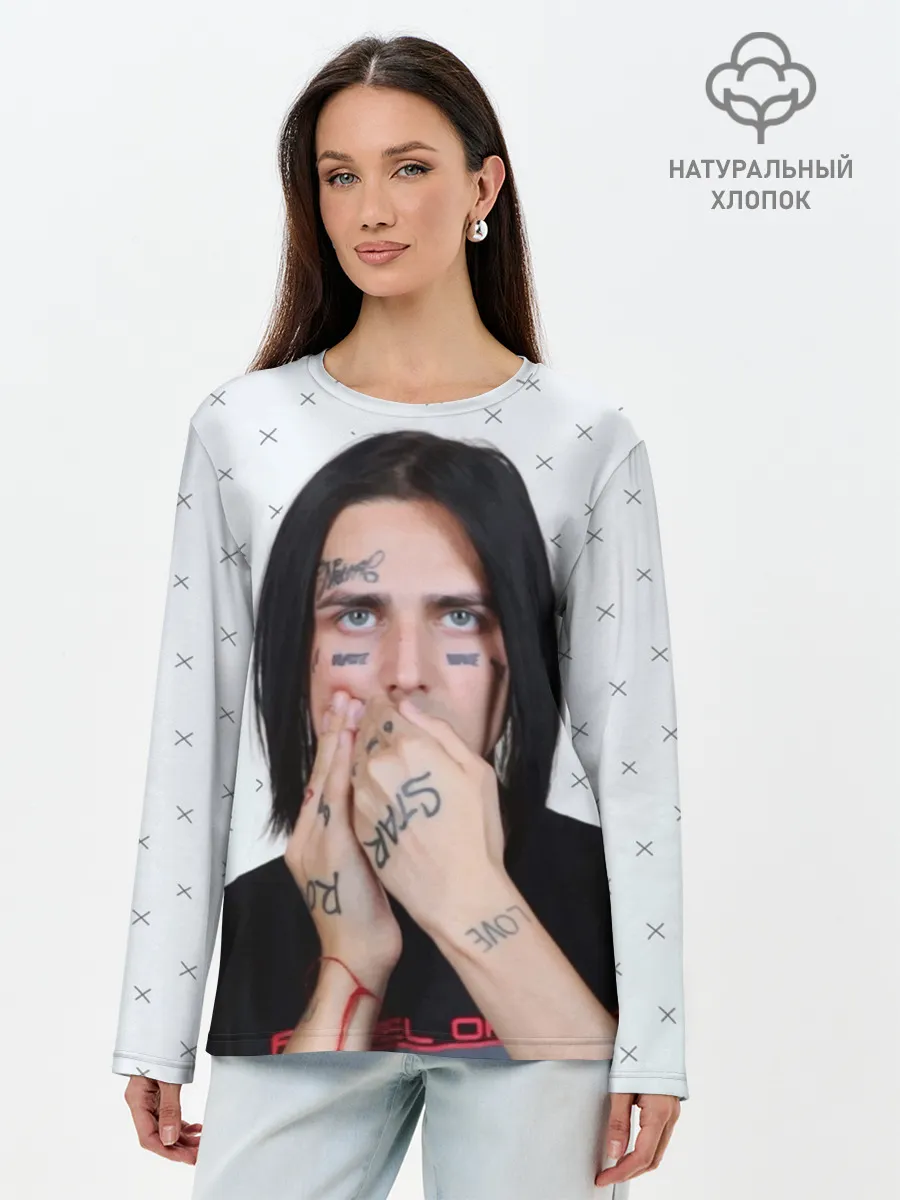 Лонгслив женский. Хлопок / FACE