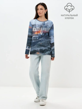 Лонгслив женский. Хлопок / BATTLEFIELD 5
