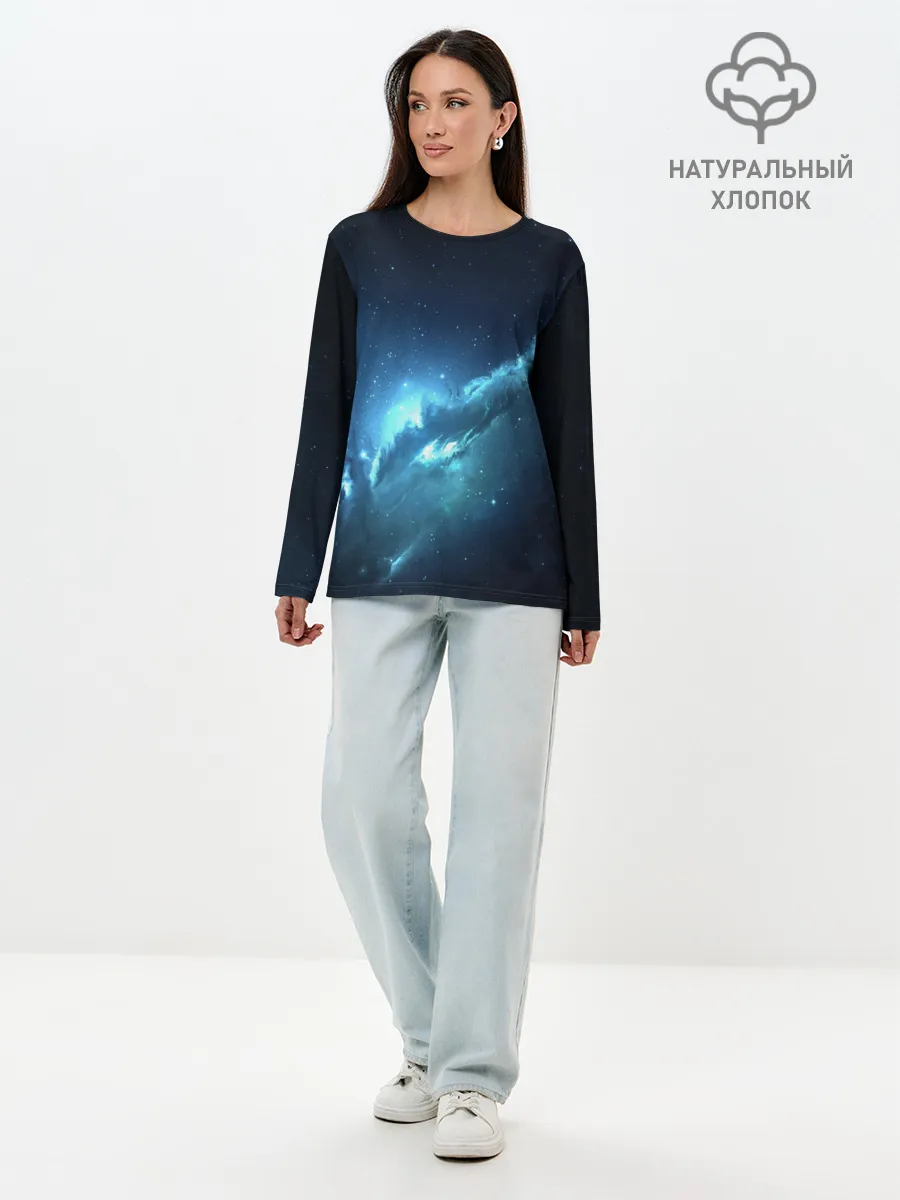 Лонгслив женский. Хлопок / ATLANTIS NEBULA
