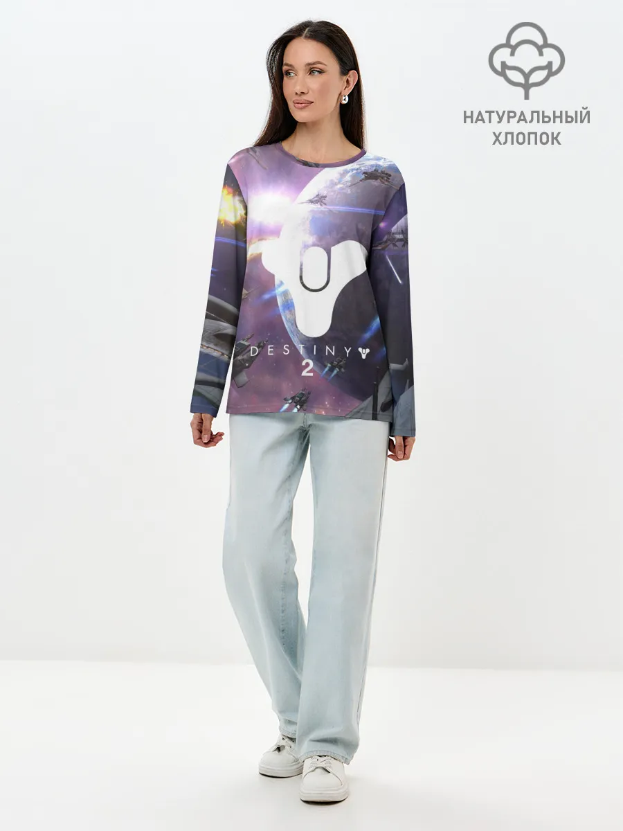 Лонгслив женский. Хлопок / DESTINY 2