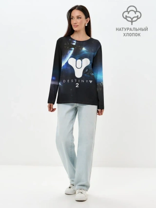 Лонгслив женский. Хлопок / DESTINY 2