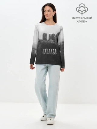 Лонгслив женский. Хлопок / Stalker