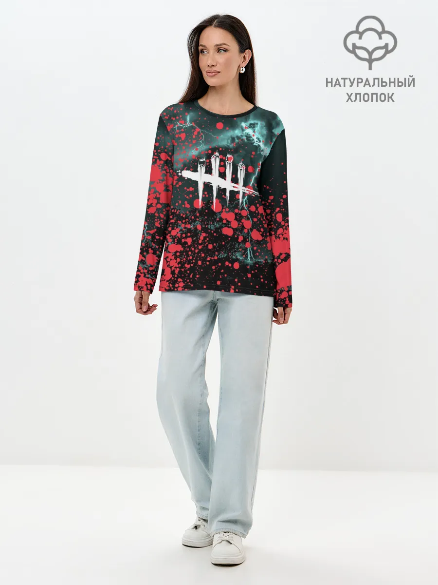 Лонгслив женский. Хлопок / DEAD BY DAYLIGHT
