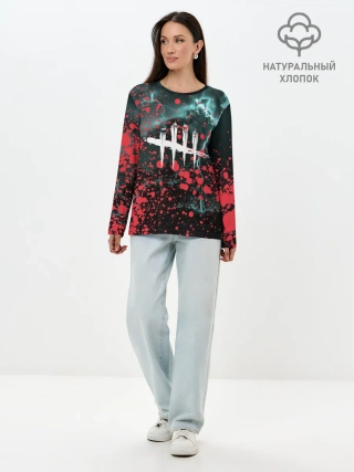 Лонгслив женский. Хлопок / DEAD BY DAYLIGHT