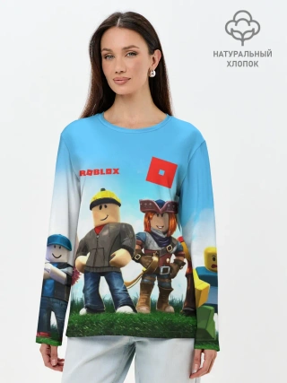 Лонгслив женский. Хлопок / ROBLOX