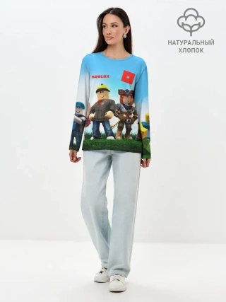 Лонгслив женский. Хлопок / ROBLOX