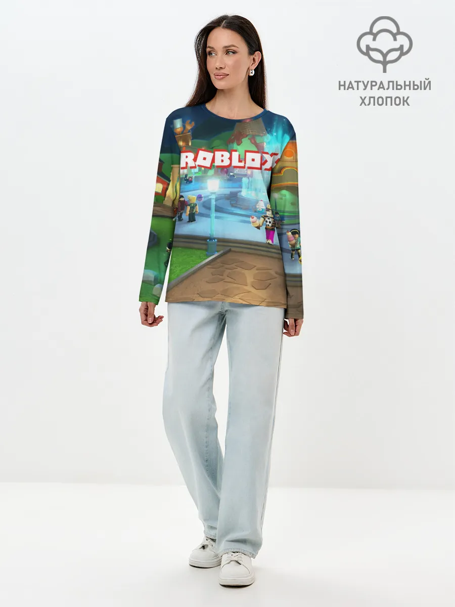 Лонгслив женский. Хлопок / ROBLOX