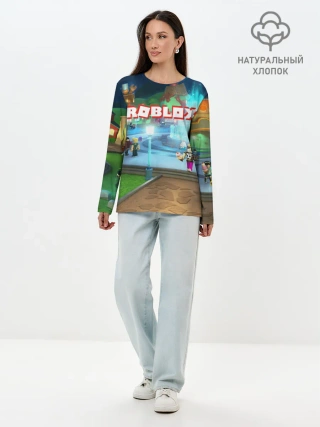 Лонгслив женский. Хлопок / ROBLOX
