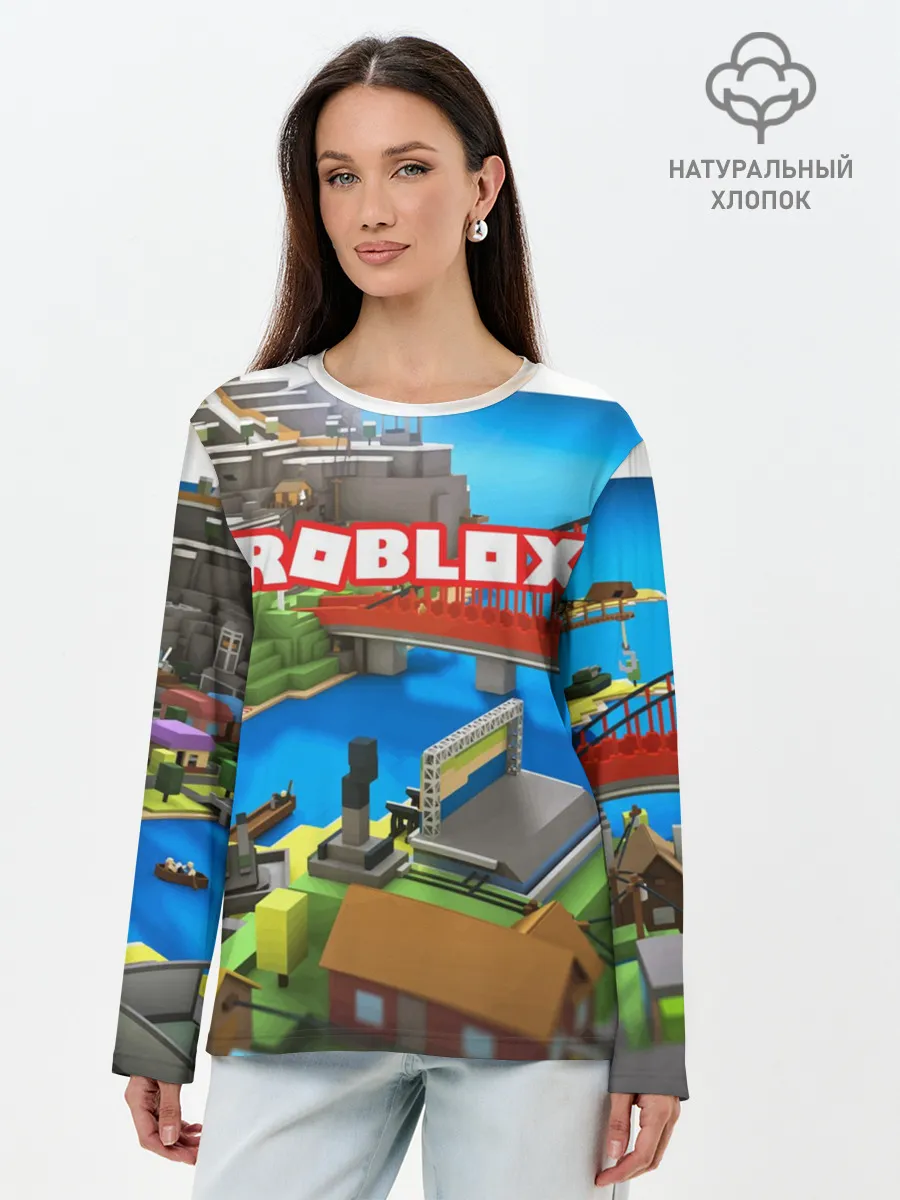Лонгслив женский. Хлопок / ROBLOX