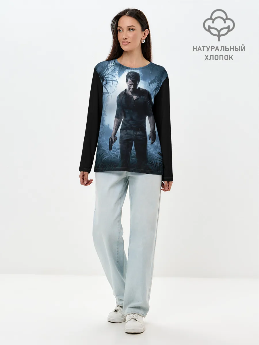 Лонгслив женский. Хлопок / Uncharted 4