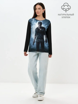 Лонгслив женский. Хлопок / Uncharted 4