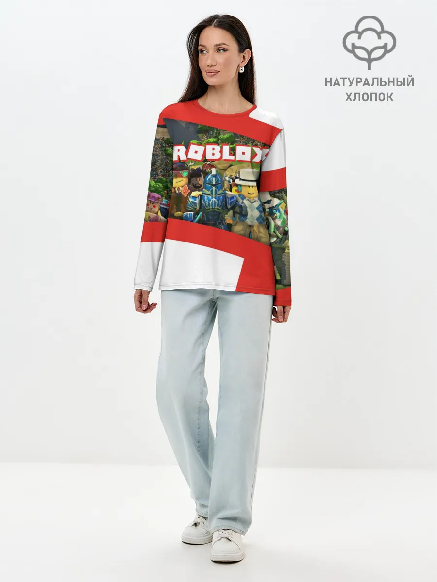Лонгслив женский. Хлопок / ROBLOX