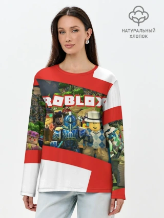 Лонгслив женский. Хлопок / ROBLOX