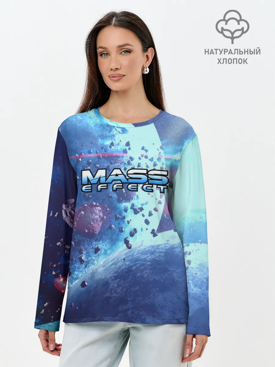 Лонгслив женский. Хлопок / MASS EFFECT