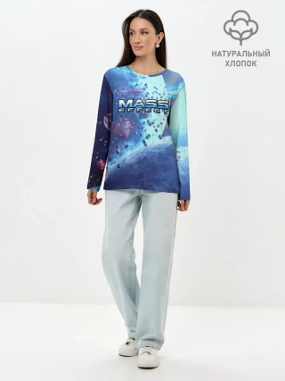 Лонгслив женский. Хлопок / MASS EFFECT