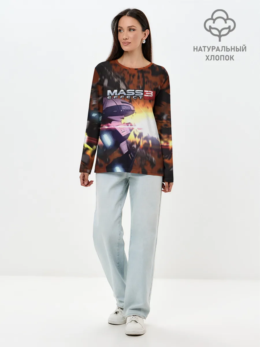 Лонгслив женский. Хлопок / MASS EFFECT