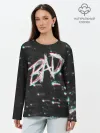 Лонгслив женский. Хлопок / XXXTentacion - BAD Glitch