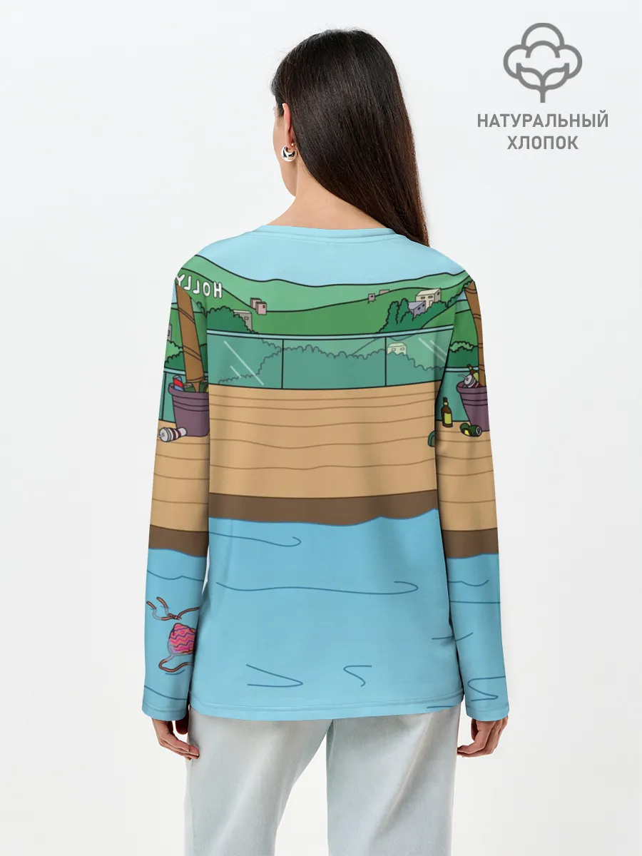 Лонгслив женский. Хлопок / Конь БоДжек