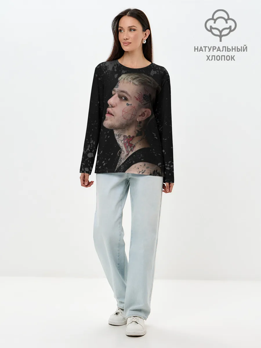 Лонгслив женский. Хлопок / Lil Peep