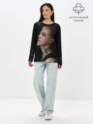 Лонгслив женский. Хлопок / Lil Peep