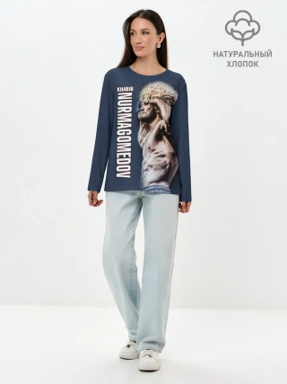 Лонгслив женский. Хлопок / Хабиб Нурмагомедов