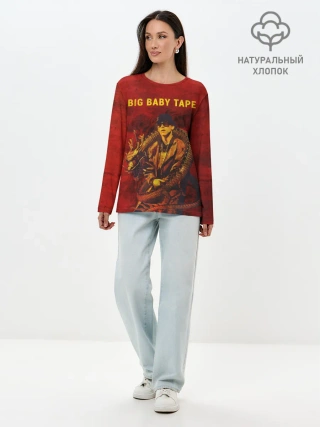 Лонгслив женский. Хлопок / BIG BABY TAPE - Dragonborn