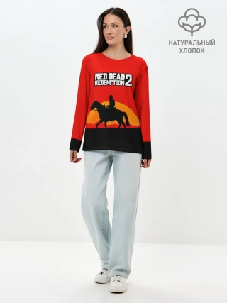 Лонгслив женский. Хлопок / Red Dead Redemption 2