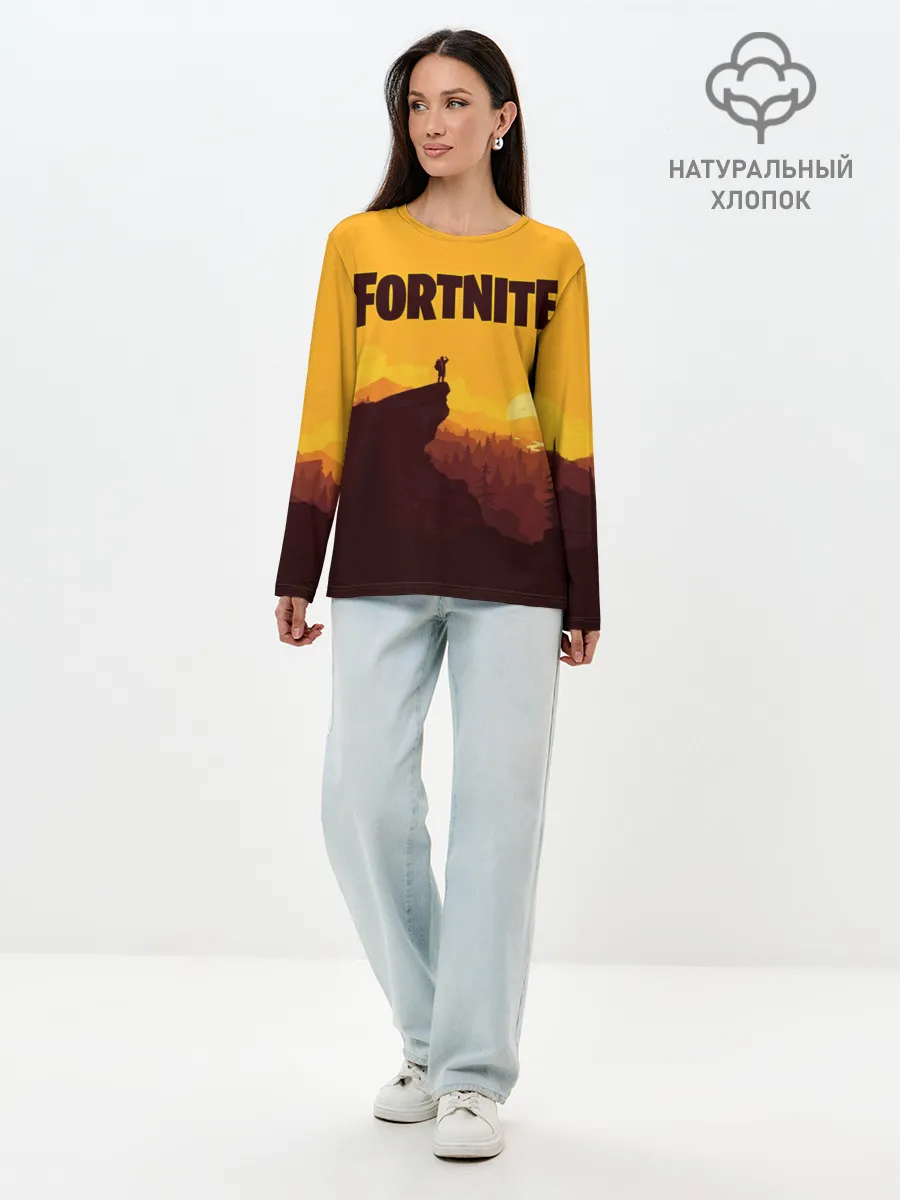 Лонгслив женский. Хлопок / Fortnite Save the World