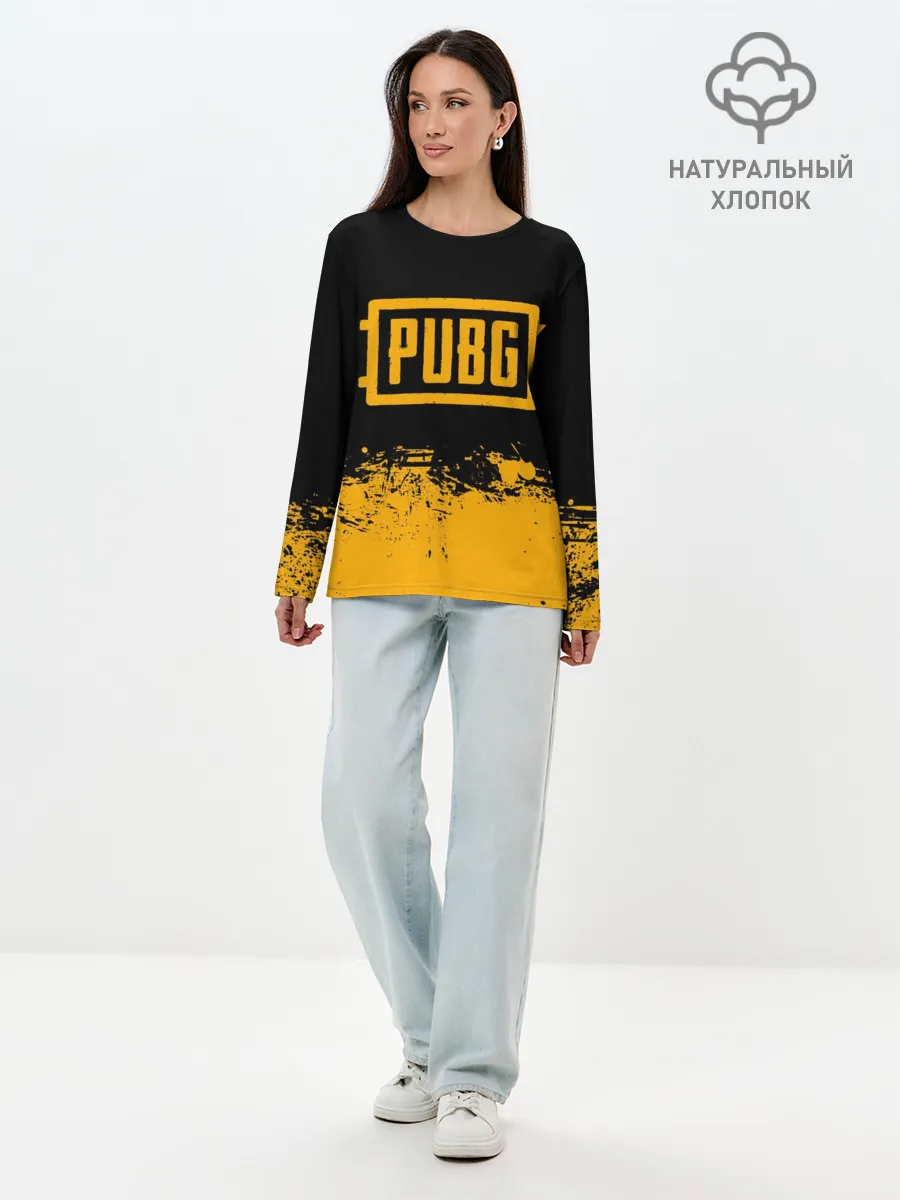 Лонгслив женский. Хлопок / PUBG