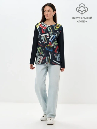 Лонгслив женский. Хлопок / 90-е