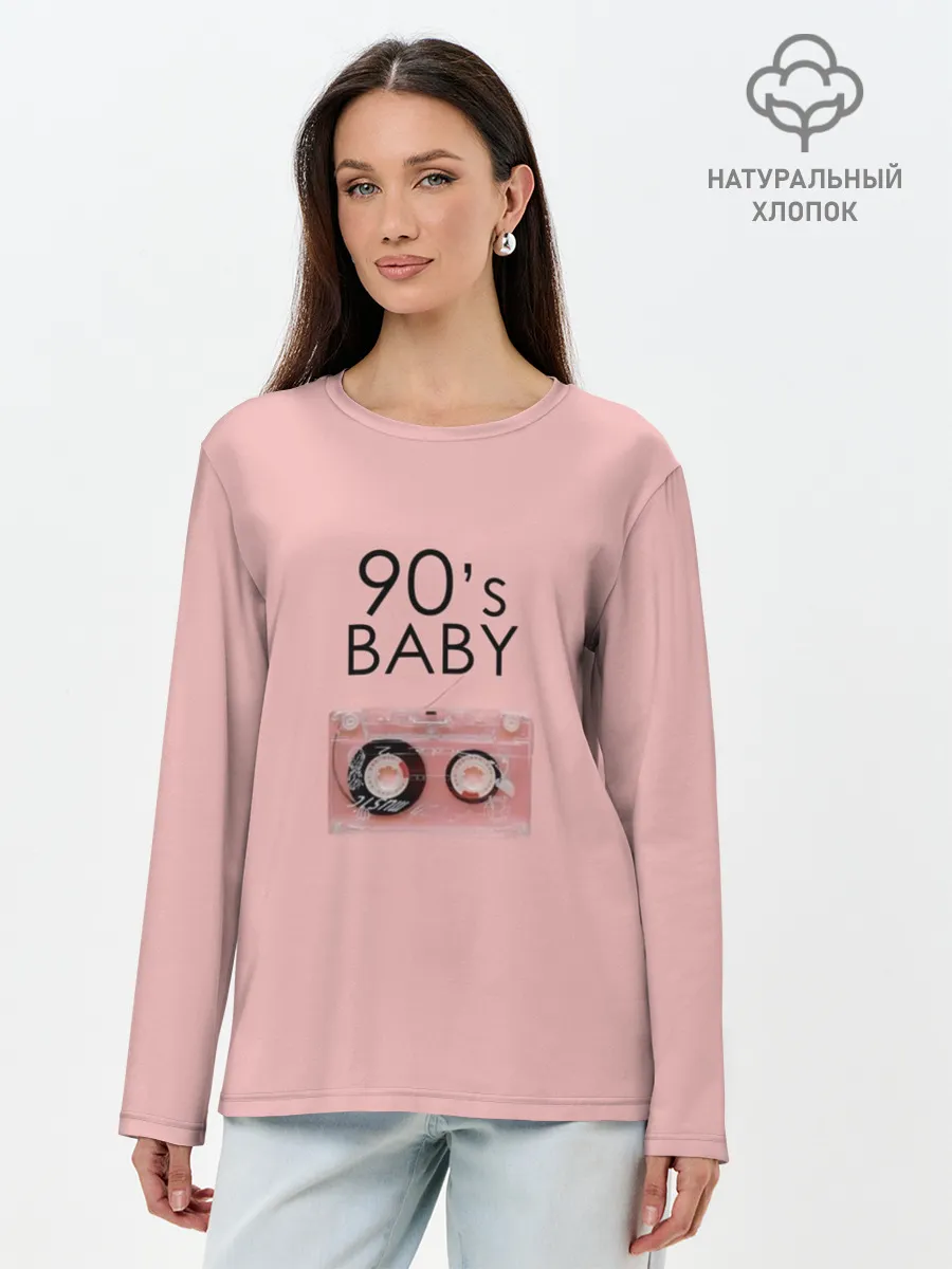 Лонгслив женский. Хлопок / 90-е
