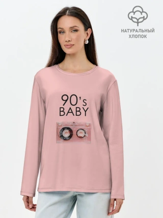 Лонгслив женский. Хлопок / 90-е