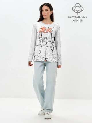 Лонгслив женский. Хлопок / GONE.Fludd